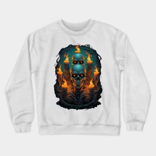 Candlelit Bones of Silence Crewneck Sweatshirt